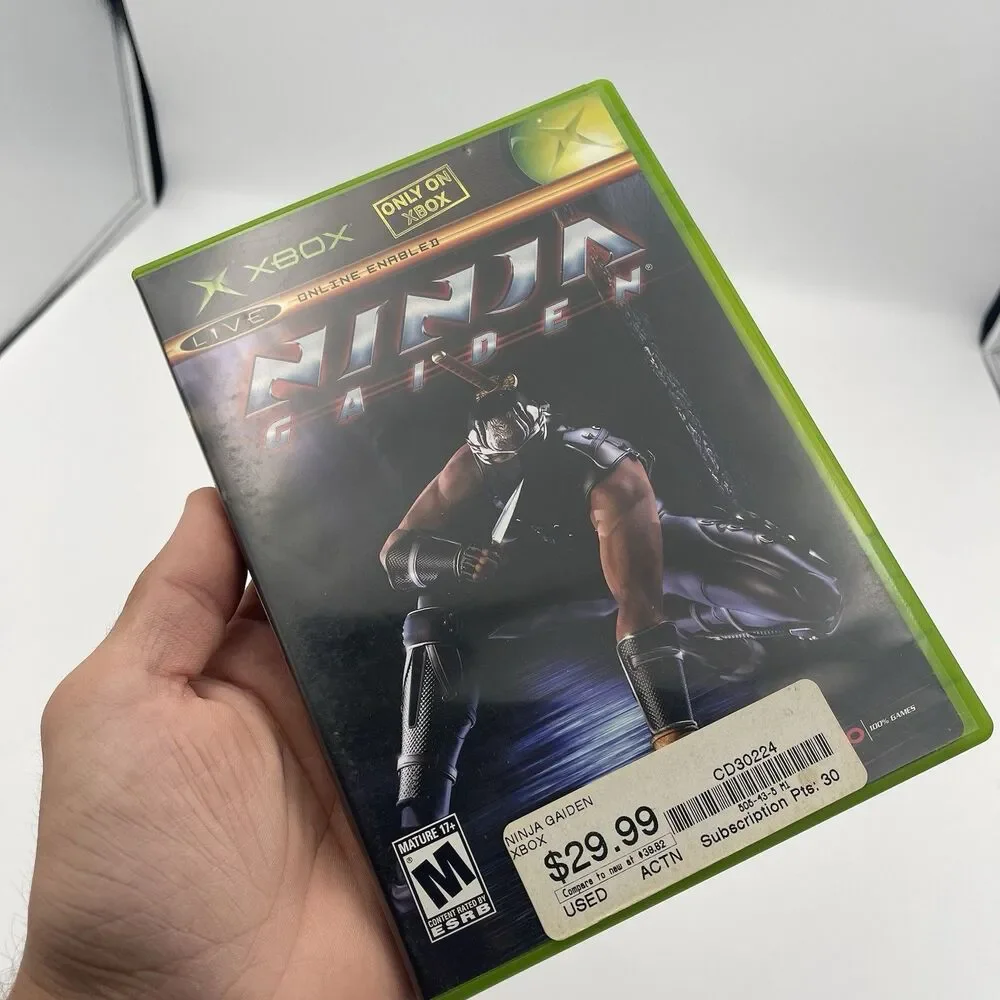 Ninja Gaiden (Microsoft Xbox, 2004) Complete W/ Manual + Reg Card CIB Tested
